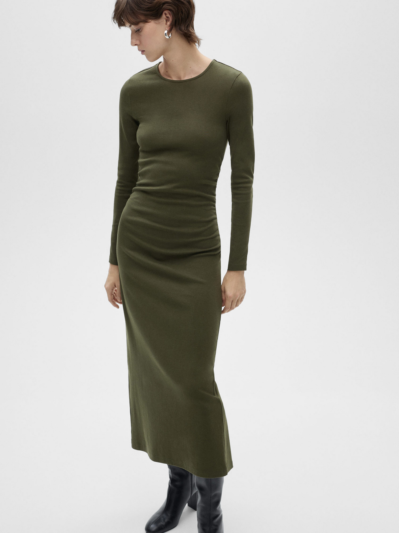 Платье миди MANGO модель 87090417_37 Фото