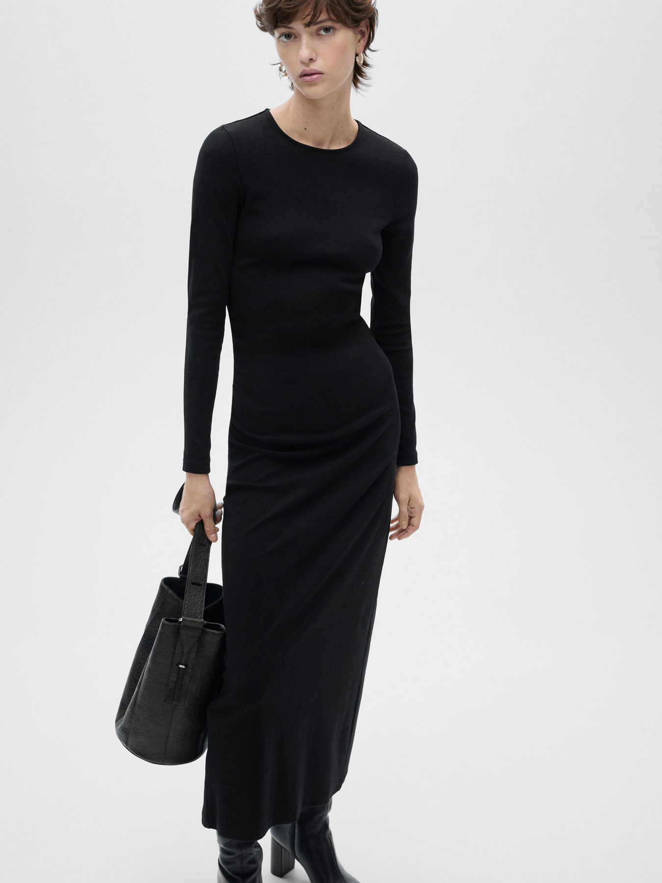 Платье миди MANGO модель 87090417_99 Фото