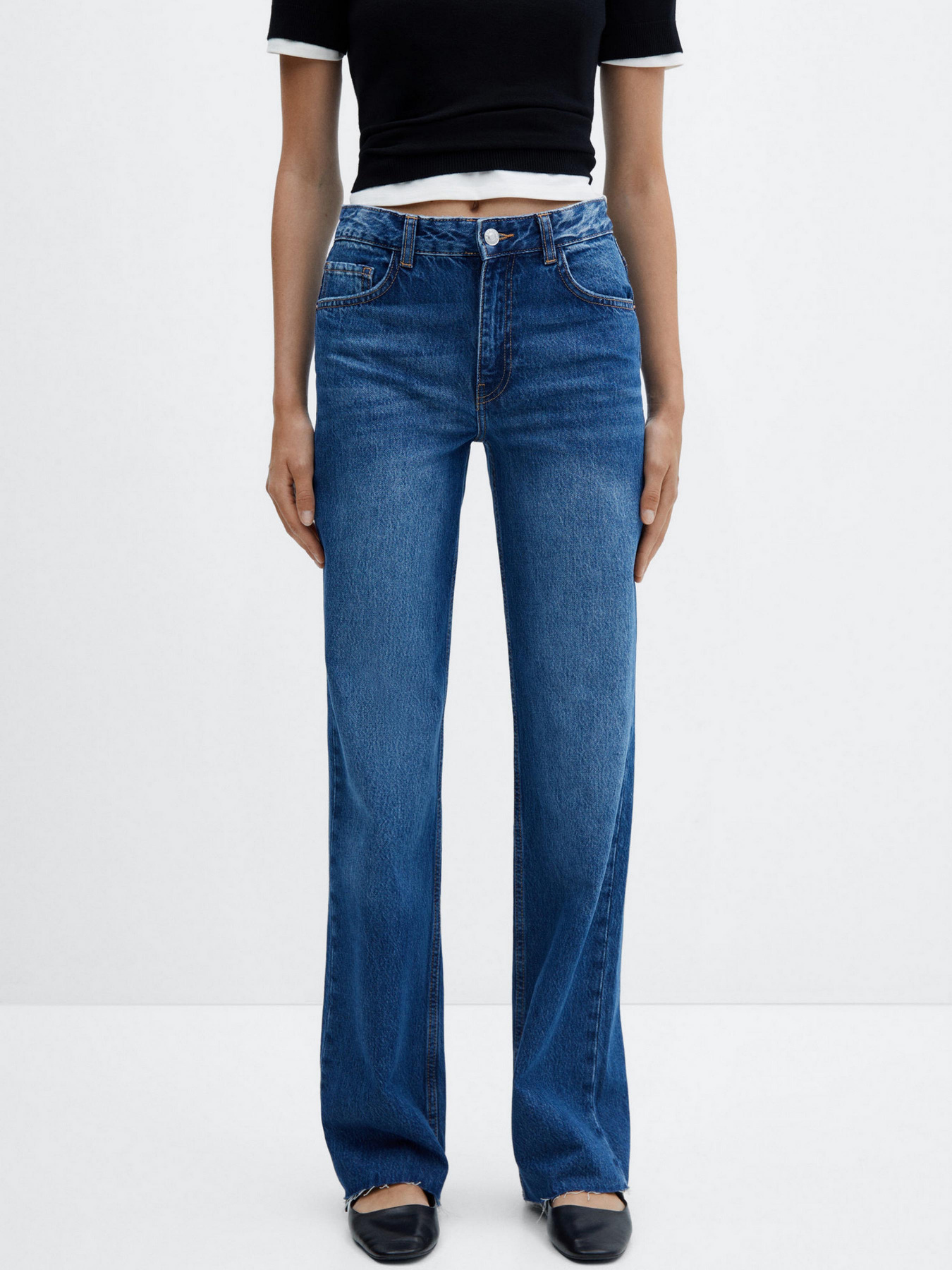 Широкие джинсы MANGO Danila модель 57005977_TO Фото