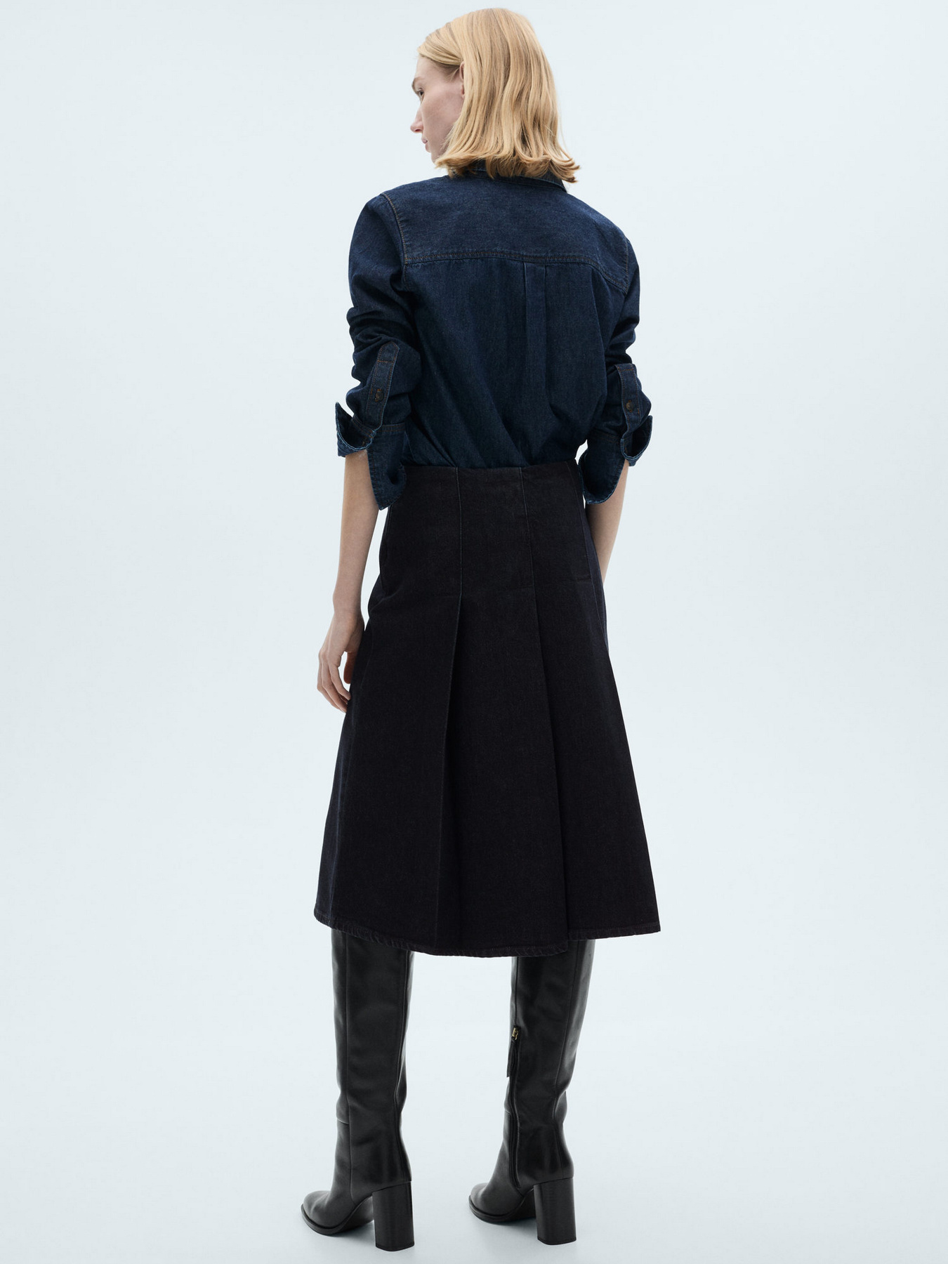 Спідниця міді MANGO модель 87073277_TS Фото