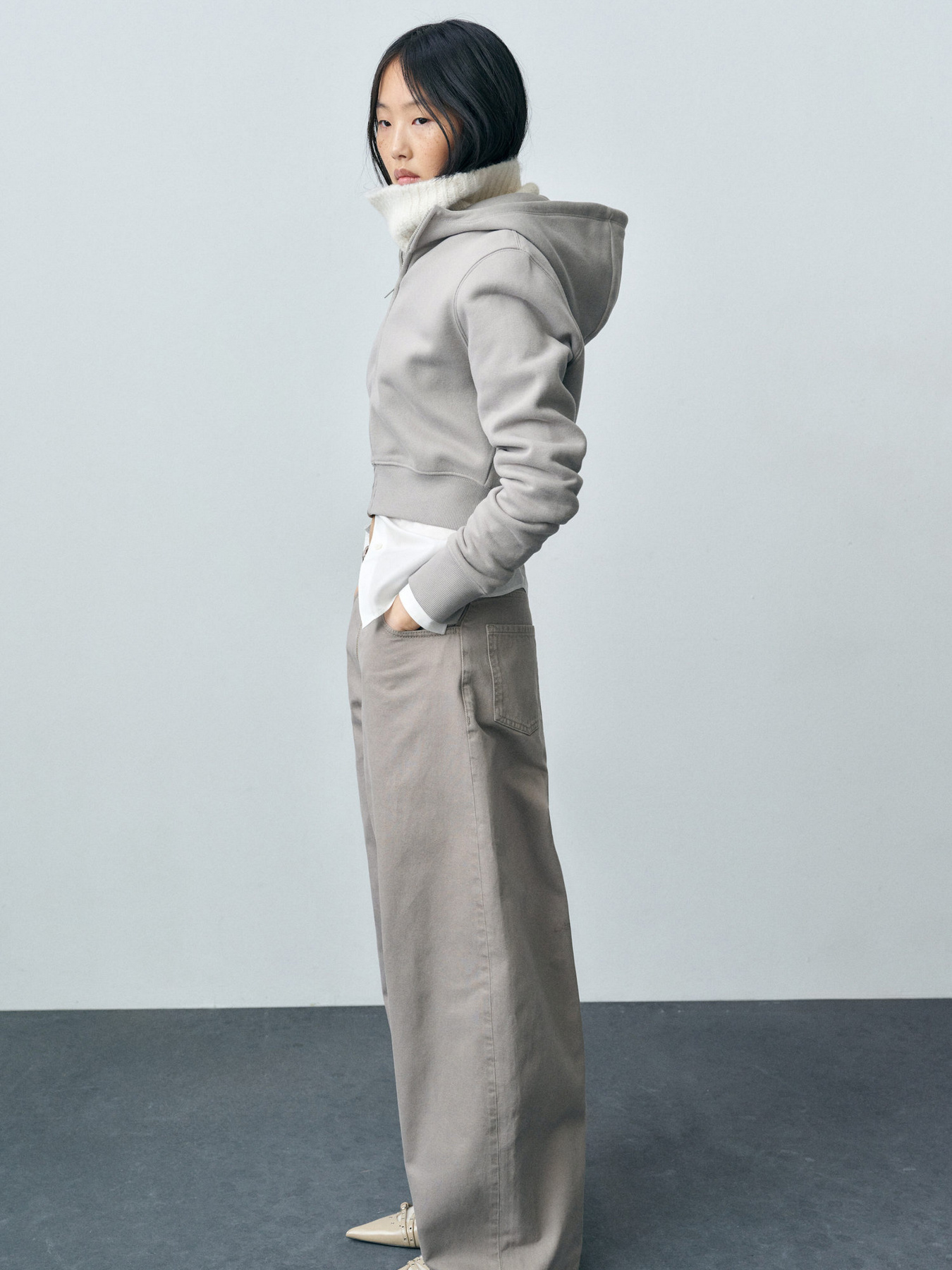 Широкие джинсы MANGO модель 87003286_92 Фото