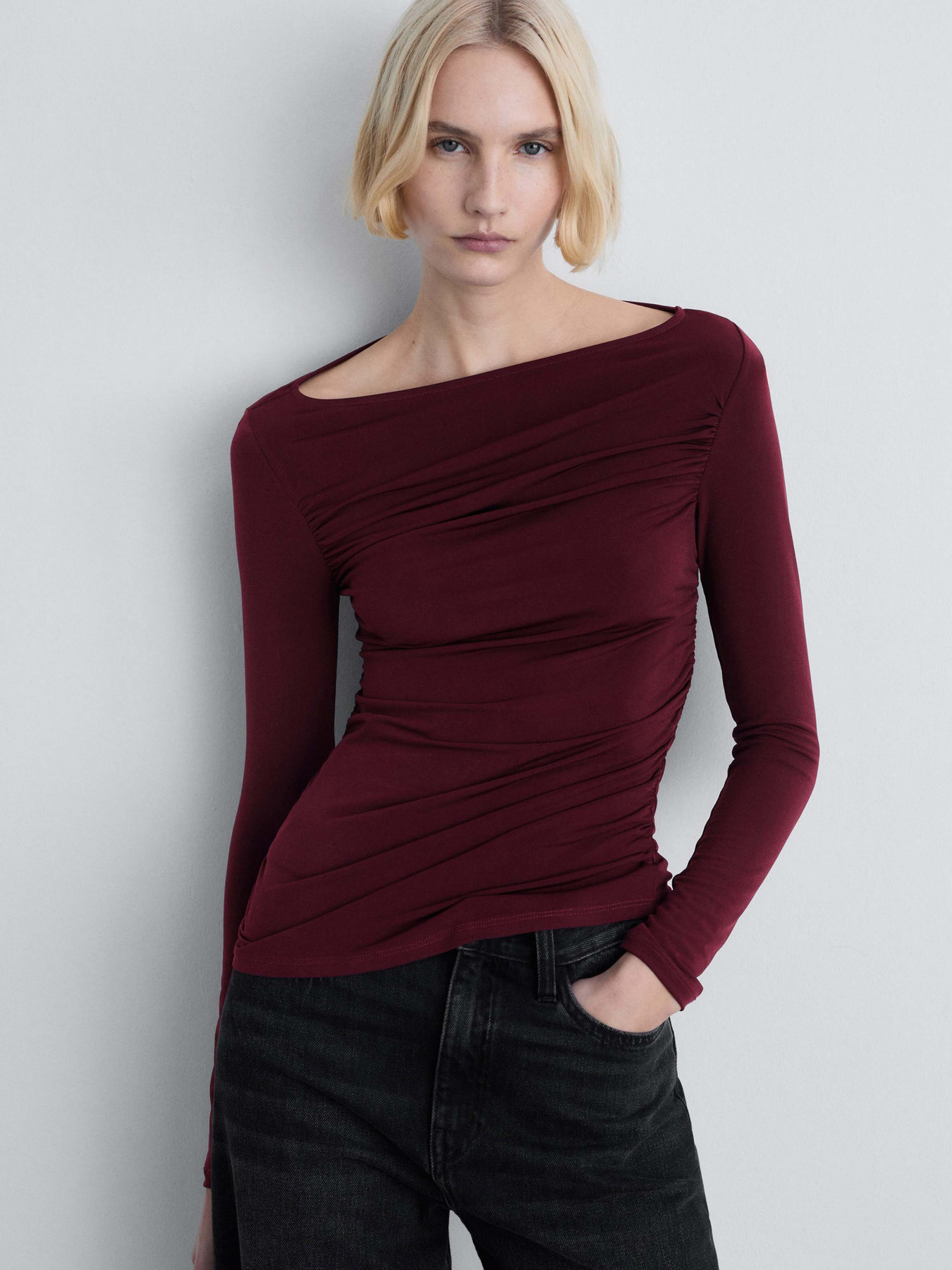 Лонгслив MANGO модель 87084091_77 Фото