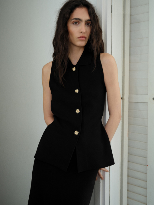 Жилет классический MANGO модель 87094089_99 Фото