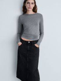 Джинсова спідниця MANGO модель 87080636_TN Фото