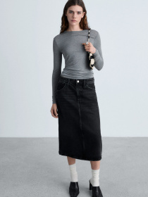 Джинсова спідниця MANGO модель 87080636_TN Фото