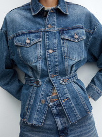 Джинсова куртка MANGO Zendaya модель 57079117_TO Фото