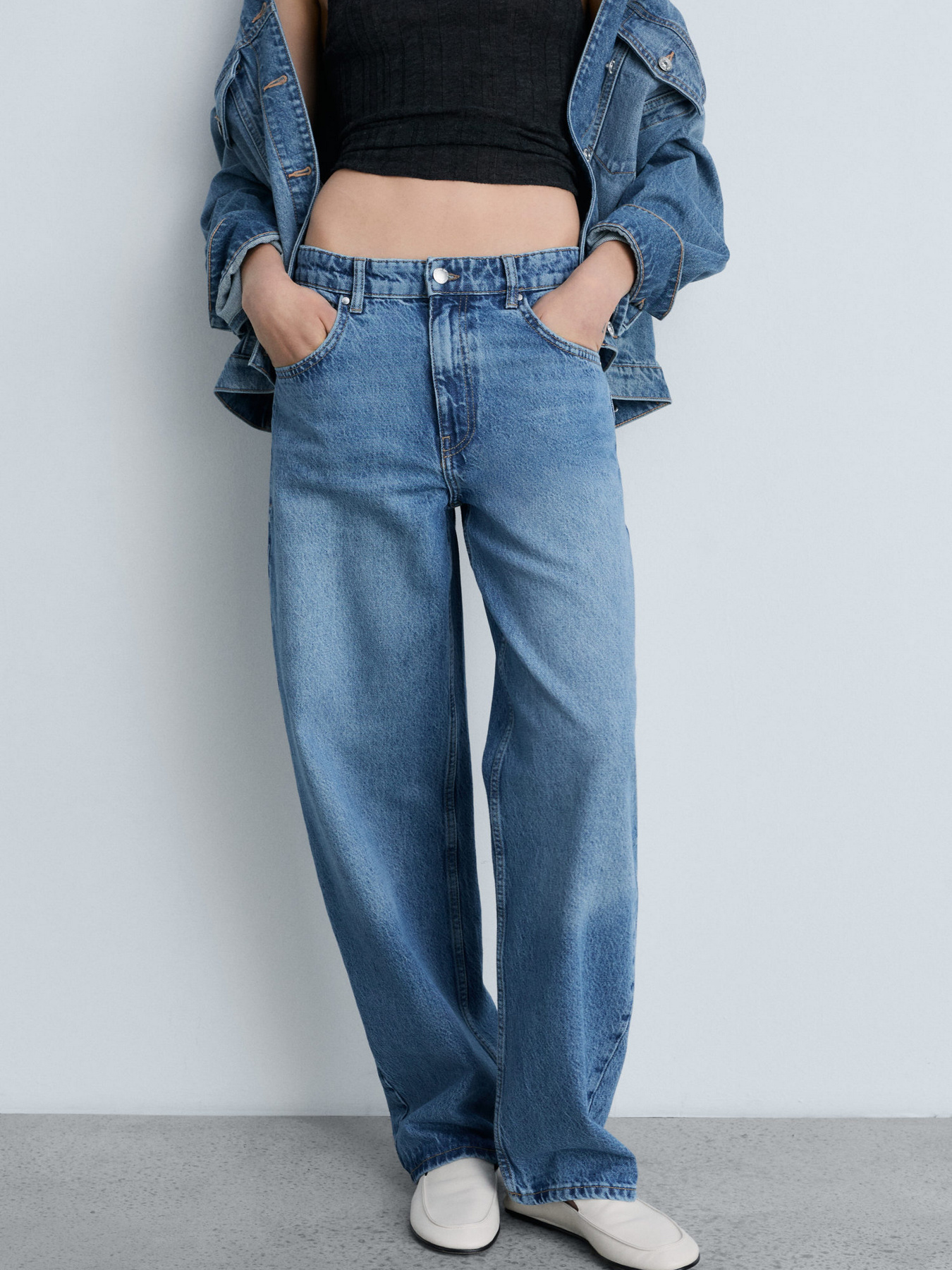 Прямые джинсы MANGO модель 87023289_TM Фото