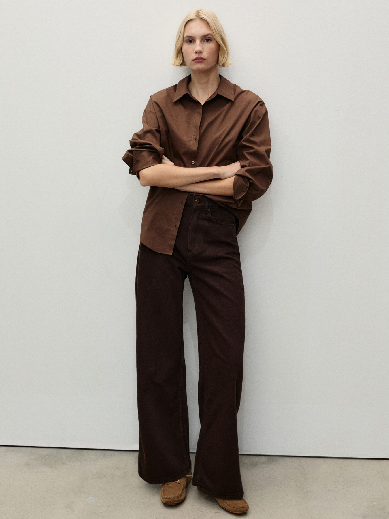 Широкі джинси MANGO модель 87074094_32 Фото