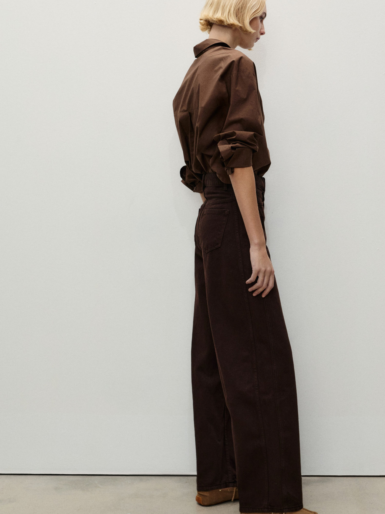 Широкі джинси MANGO модель 87074094_32 Фото