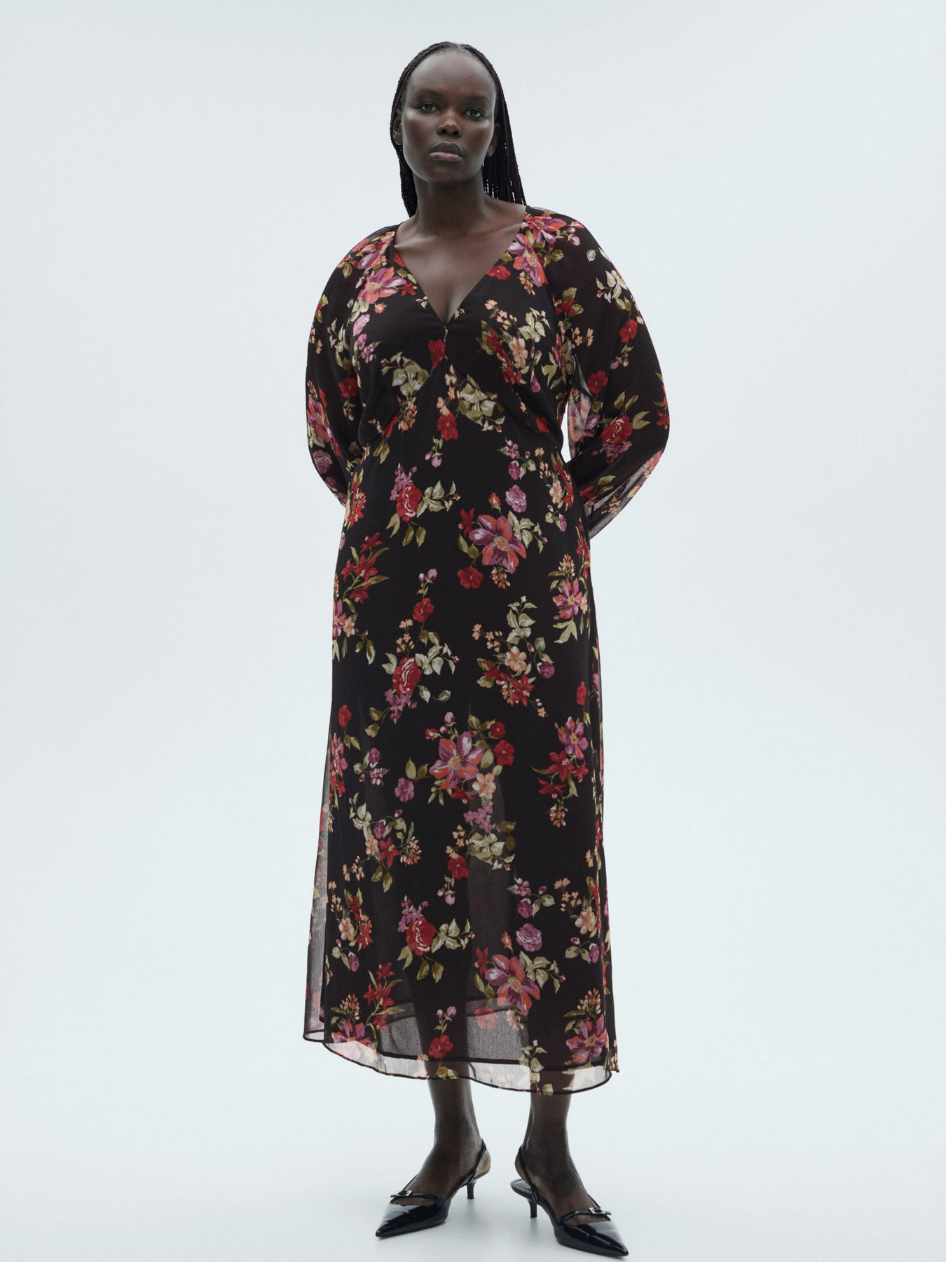 Платье миди MANGO модель 87080642_99 Фото