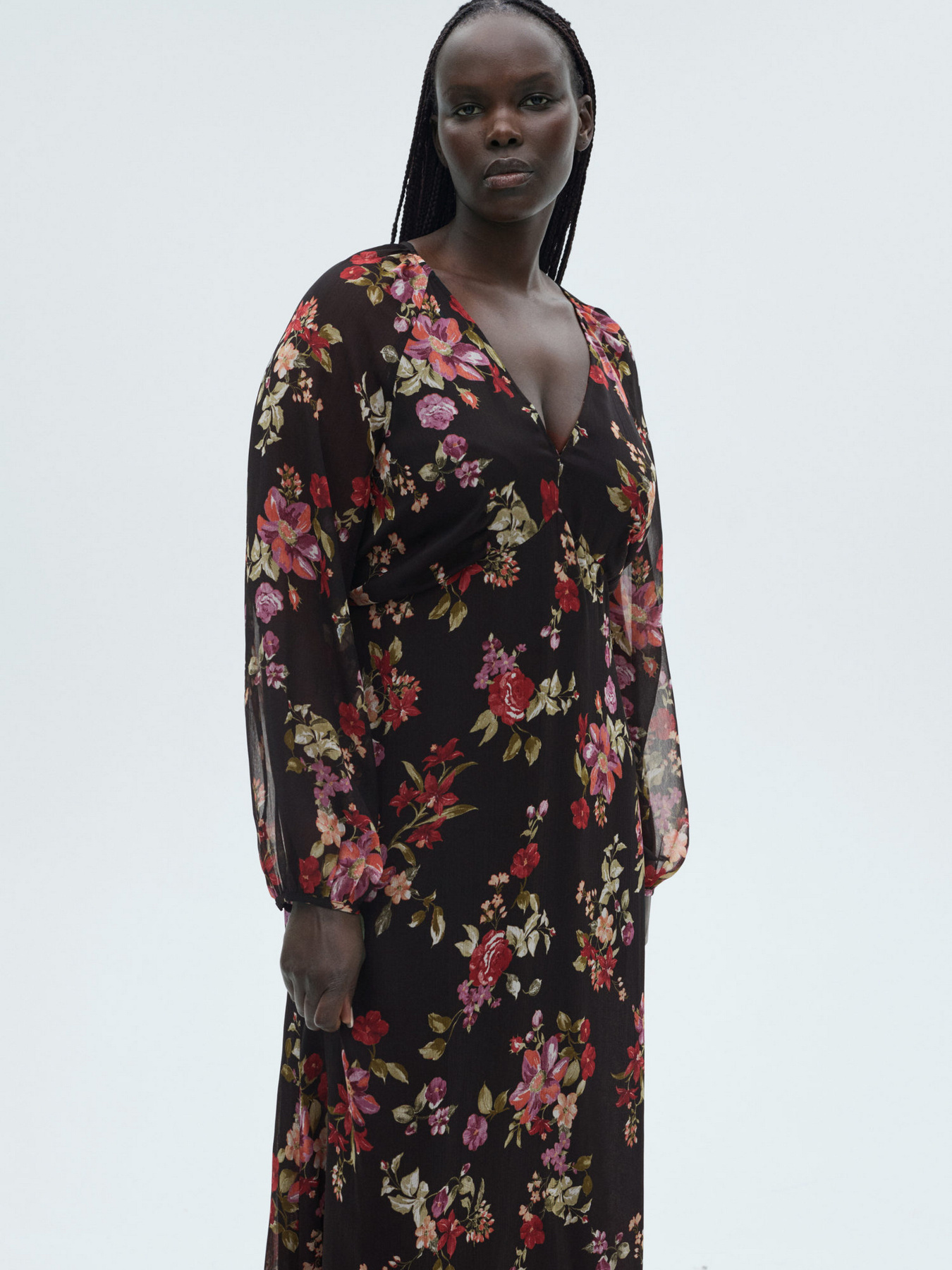 Платье миди MANGO модель 87080642_99 Фото