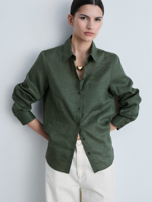 Рубашка повседневная MANGO модель 87085729_43 Фото