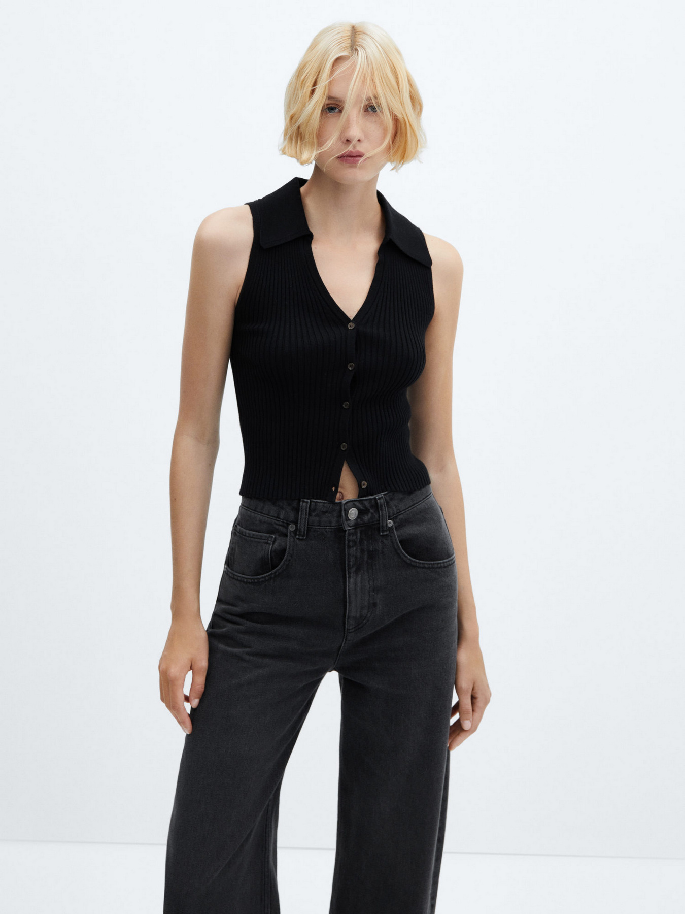 Прямые джинсы MANGO Alba модель 57086019_TN Фото