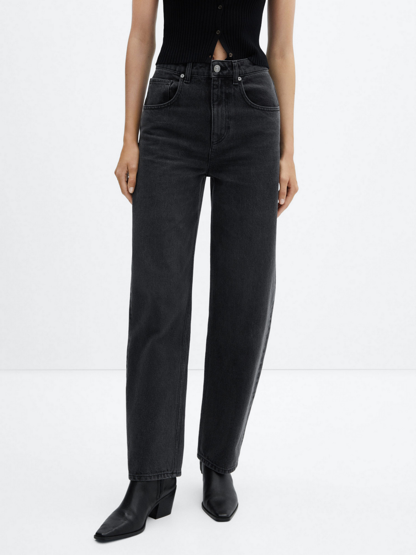 Прямые джинсы MANGO Alba модель 57086019_TN Прямые джинсы MANGO Alba модель 57086019_TN Фото