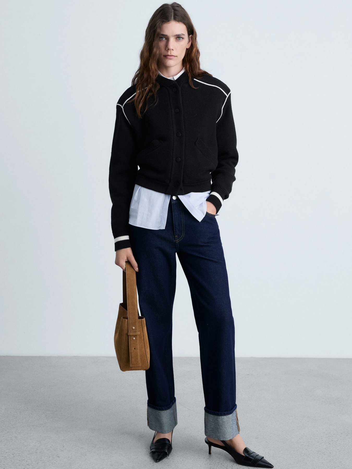 Бомбер MANGO модель 87084800_99 Фото