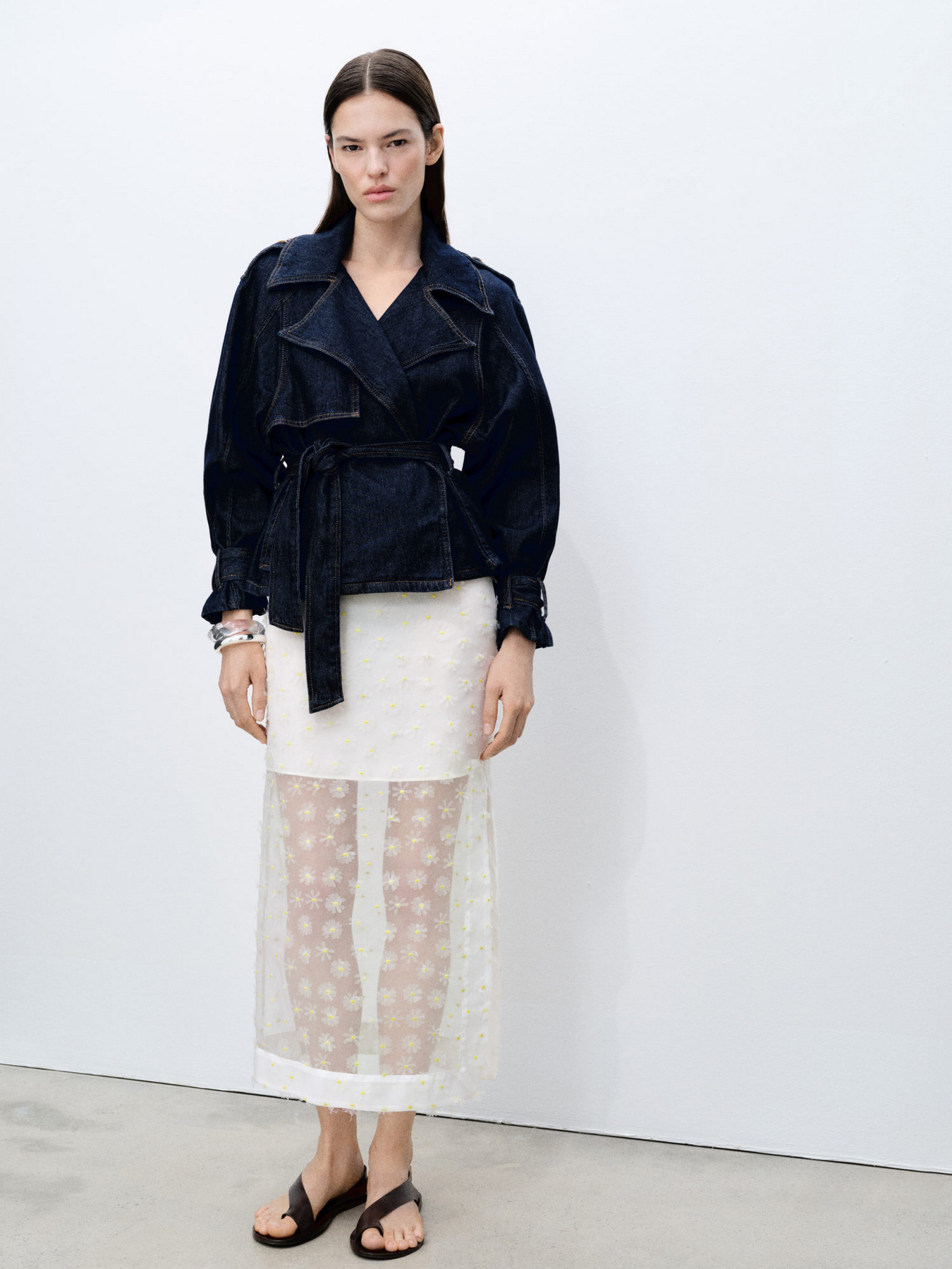 Юбка миди MANGO модель 87075752_2 Фото