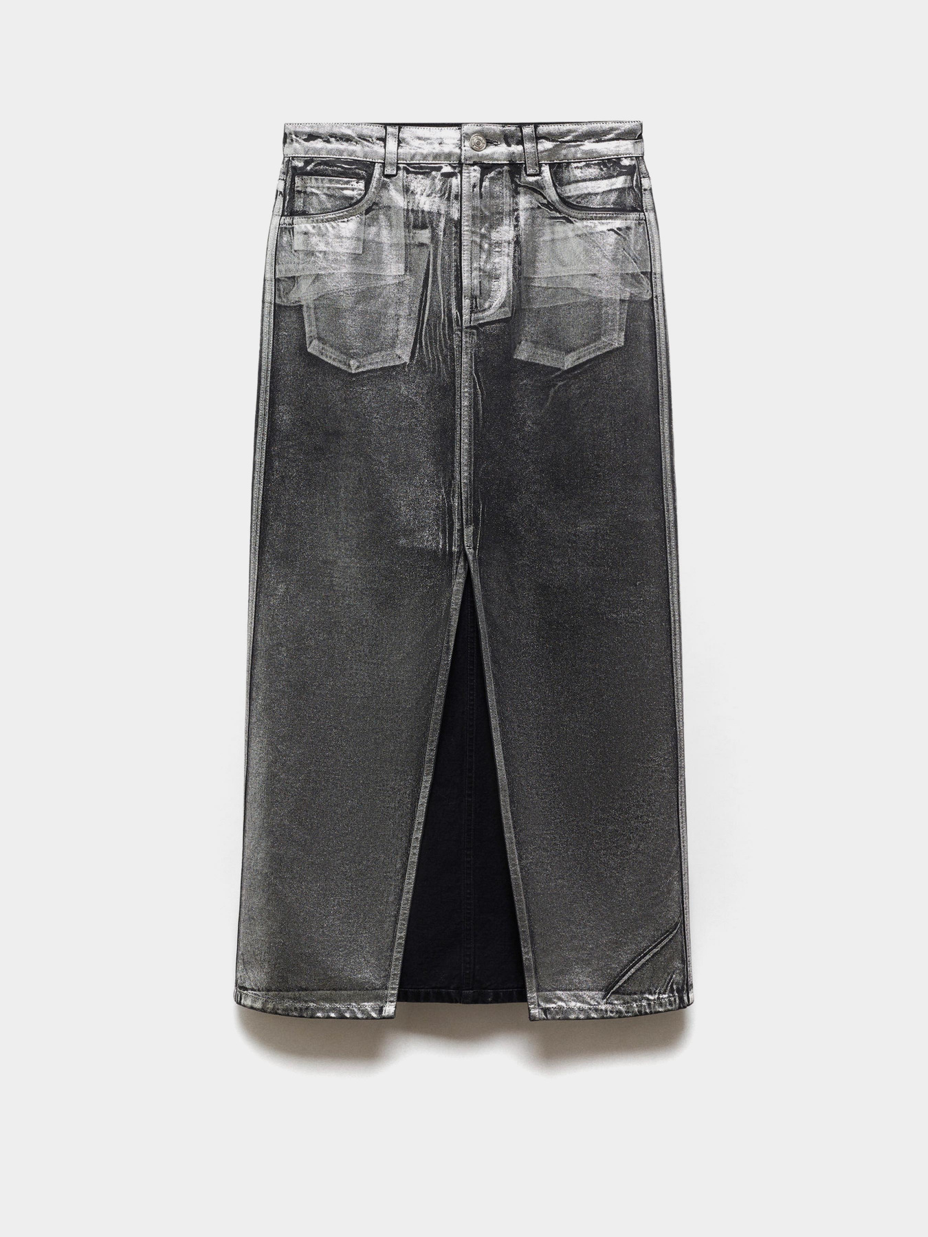 Спідниця максі MANGO Shimmer модель 57049104_99 Фото