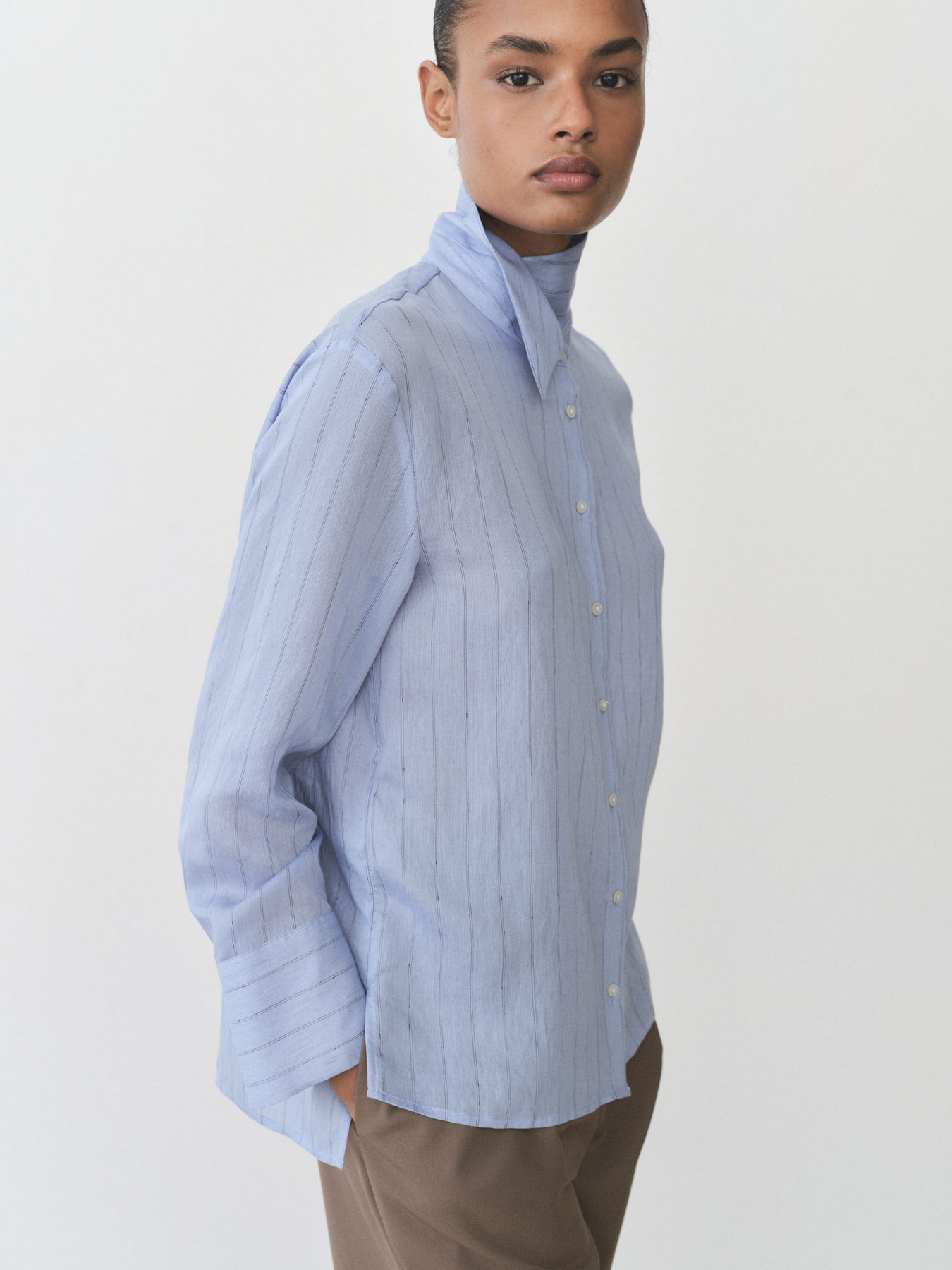 Рубашка MANGO модель 87035744_52 Фото