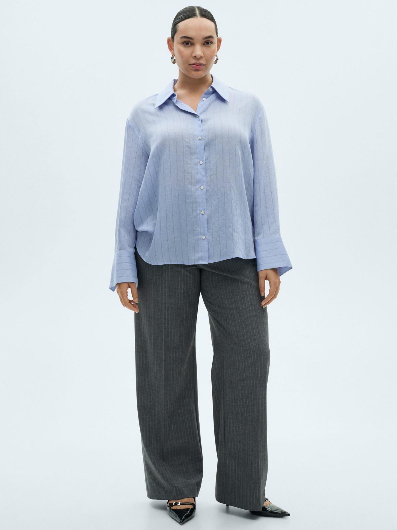 Рубашка MANGO модель 87035744_52 Фото