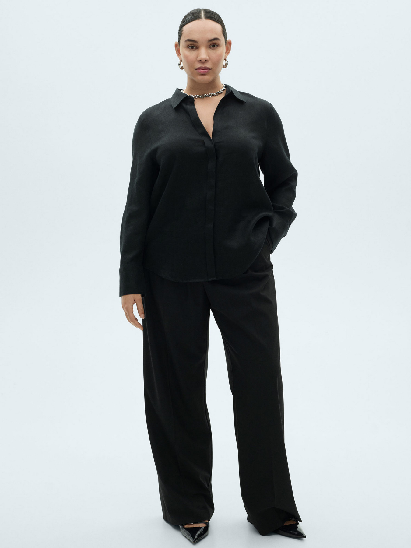 Сорочка MANGO модель 87045735_99 Фото