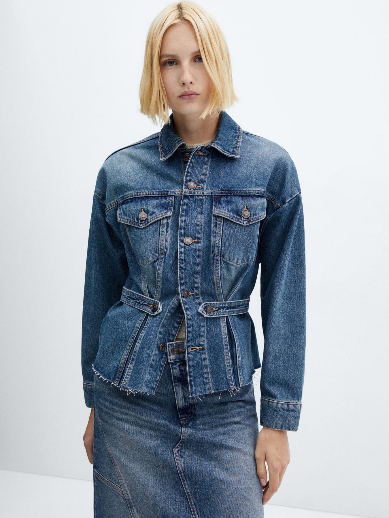 Юбка миди MANGO Zendaya модель 57069118_TO Фото