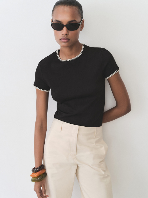 Футболка MANGO модель 87045749_99 Фото