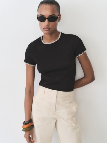 Футболка MANGO модель 87045749_99 Фото