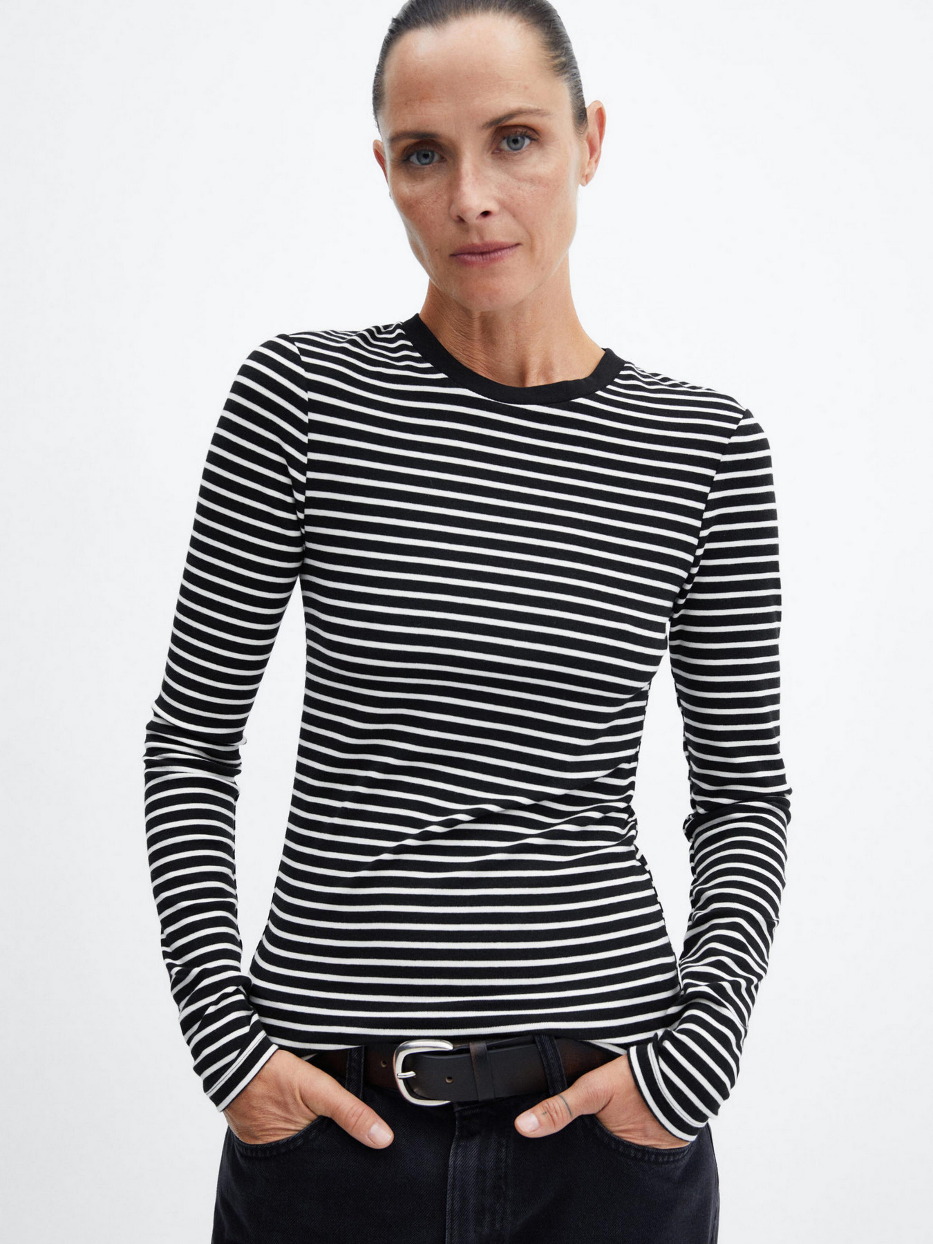 Лонгслів MANGO Danny модель 57047737_1 Фото