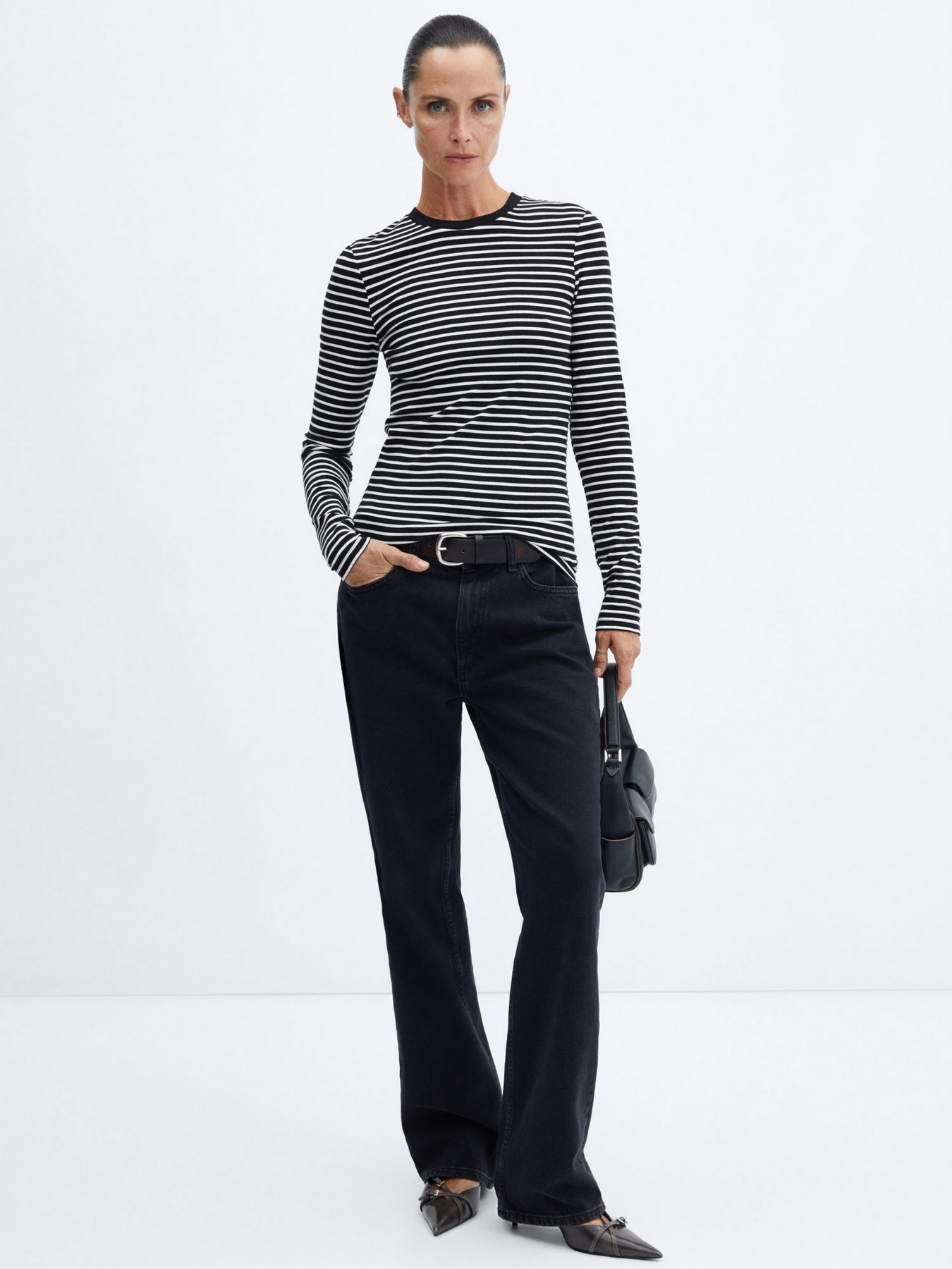 Лонгслів MANGO Danny модель 57047737_1 Фото