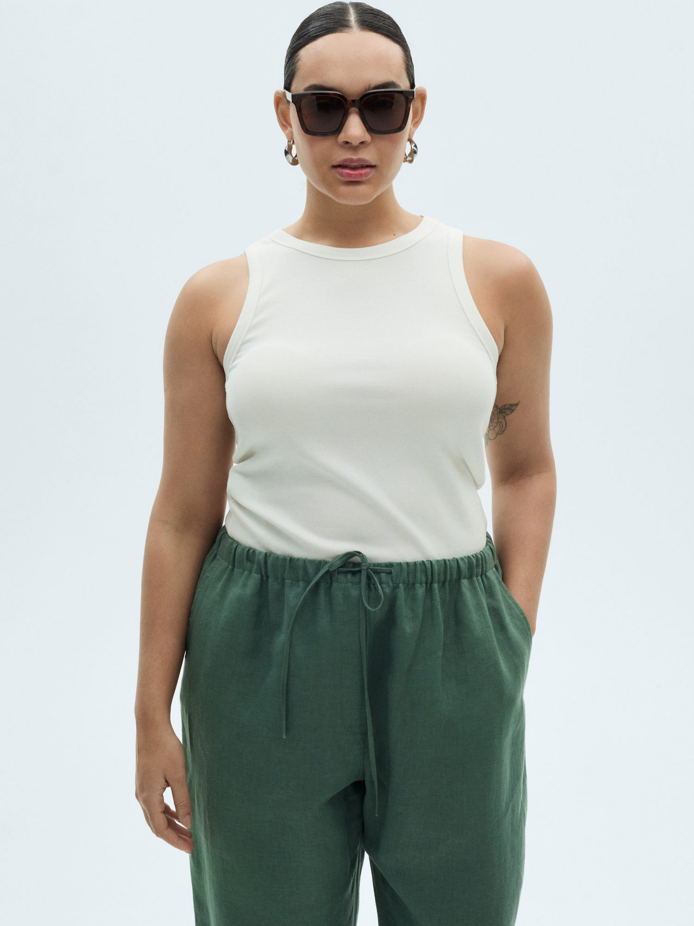 Штани повсякденні MANGO модель 87036712_48 Фото