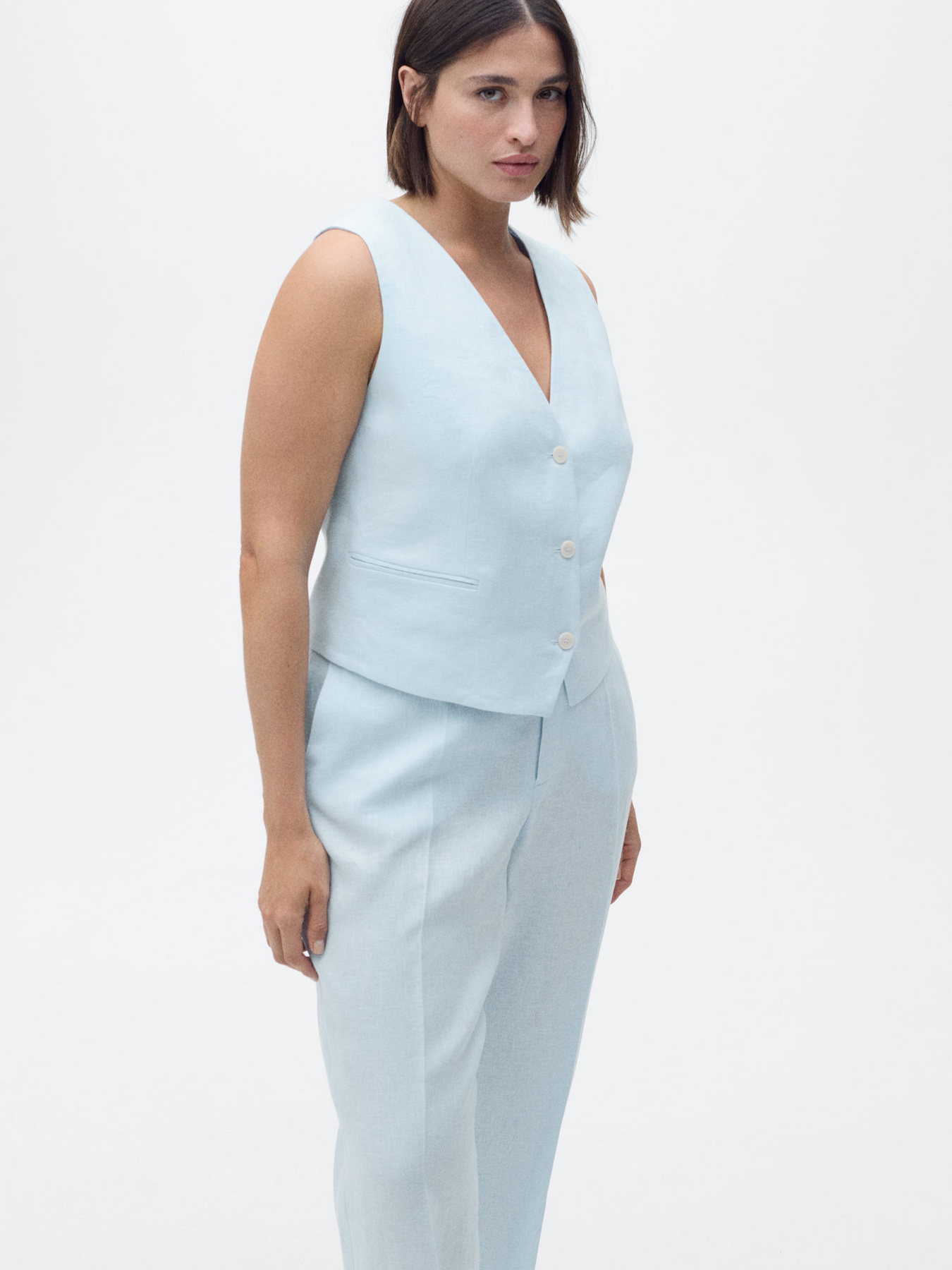 Классические штаны MANGO модель 87087162_50 Фото