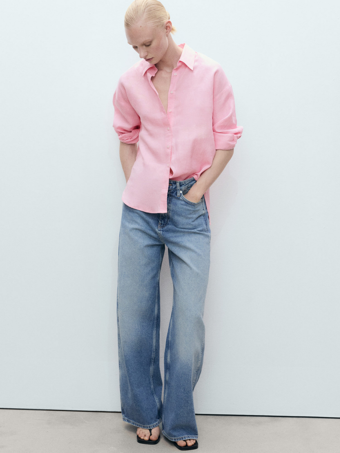 Рубашка повседневная MANGO модель 87037162_82 Фото