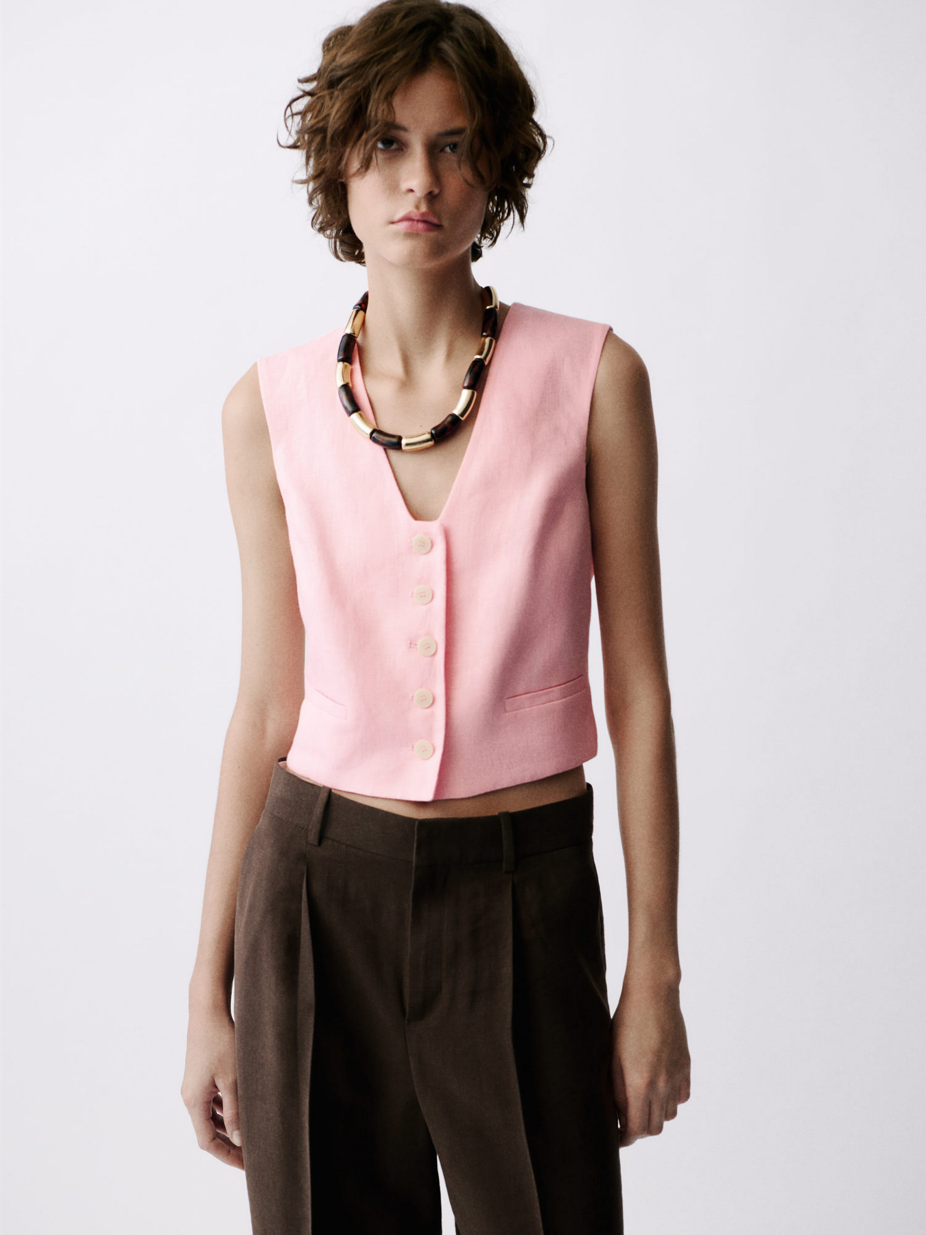 Класичний жилет MANGO модель 87047162_82 Фото