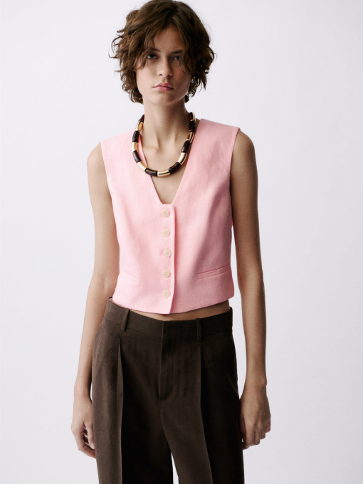 Классический жилет MANGO модель 87047162_82 Фото