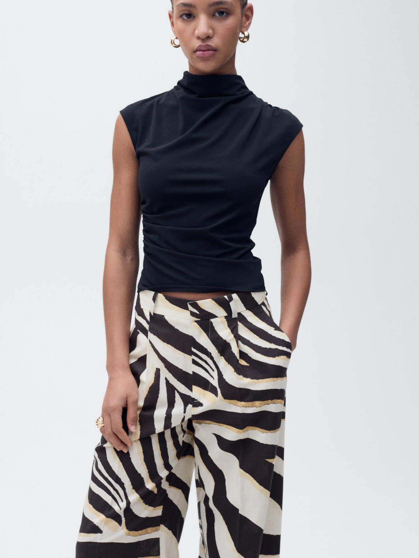 Штани повсякденні MANGO модель 87025769_8 Фото