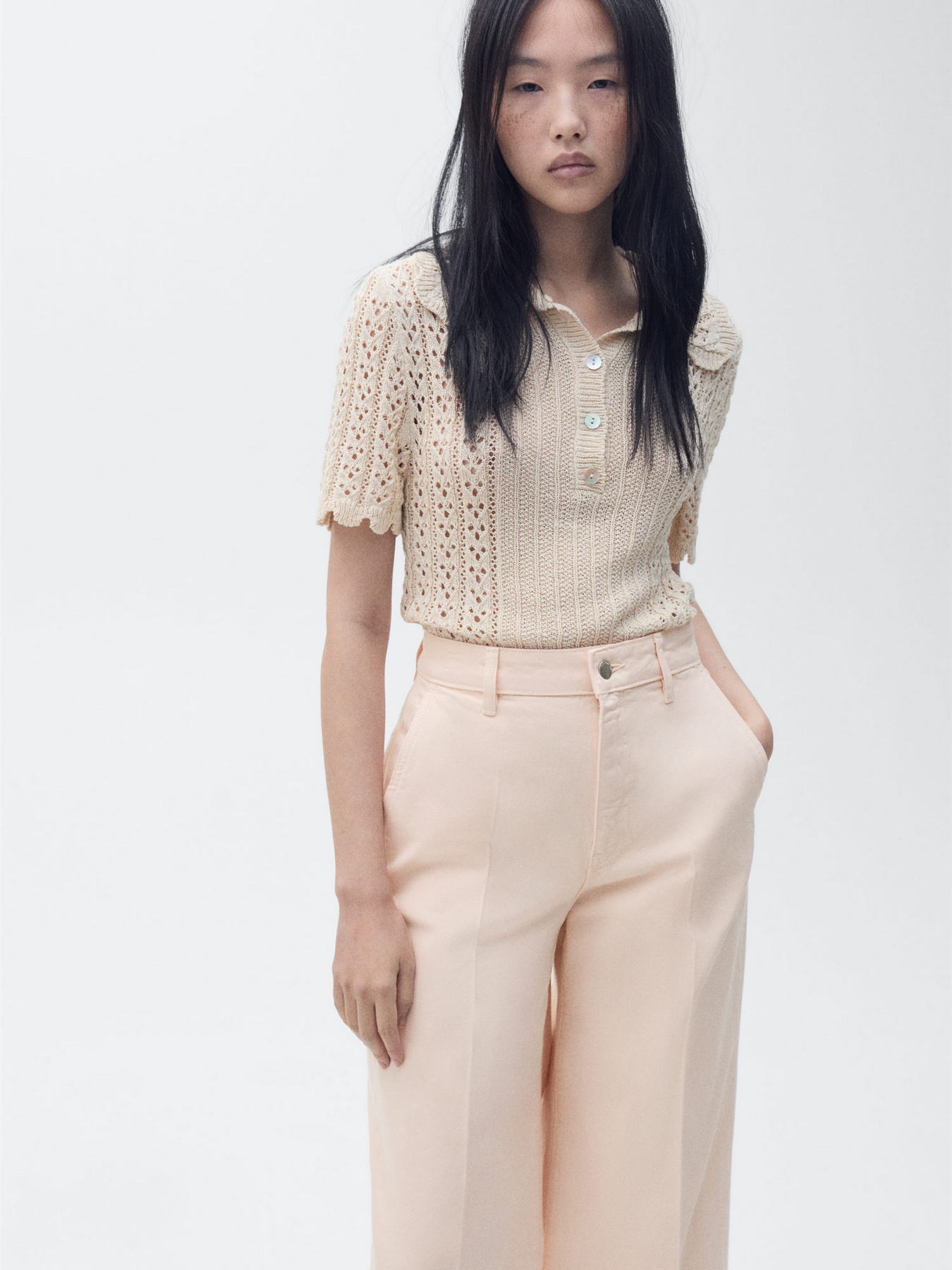 Прямые джинсы MANGO модель 87025994_81 Фото