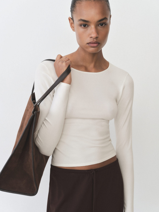 Лонгслів MANGO модель 87015759_5 Фото