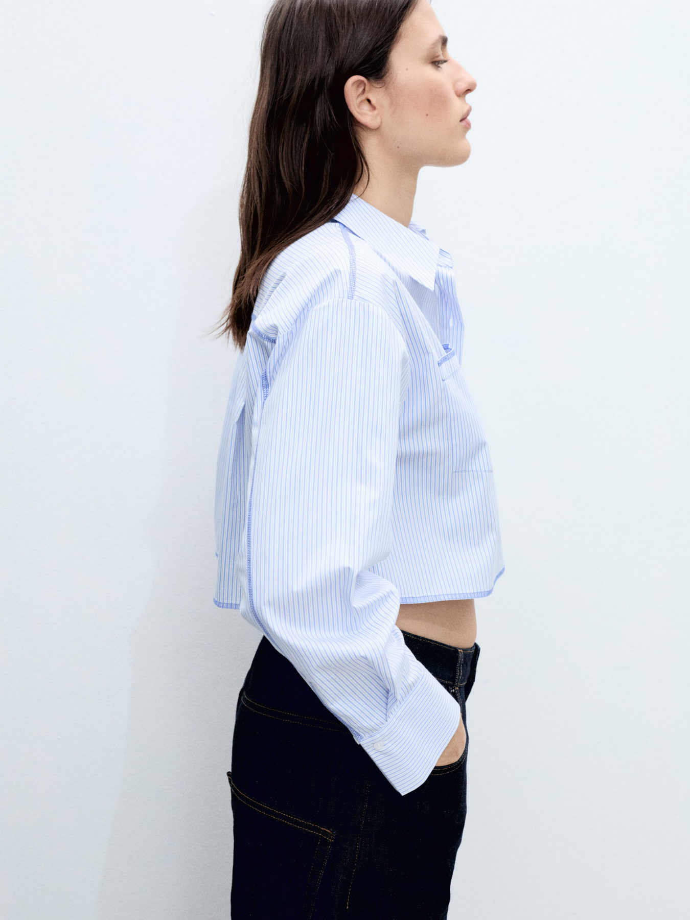 Рубашка повседневная MANGO модель 87035745_52 Фото