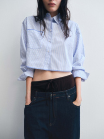 Рубашка повседневная MANGO модель 87035745_52 Фото