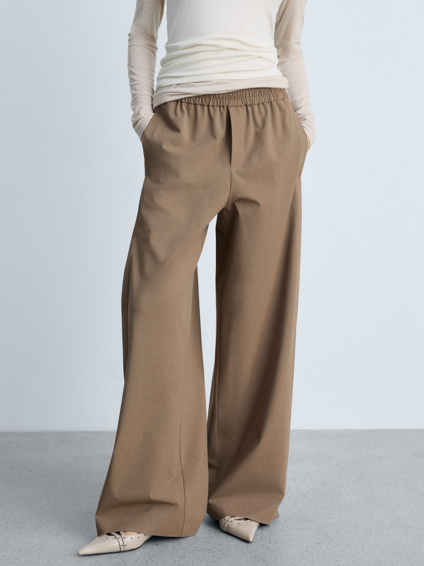 Штани повсякденні MANGO модель 87083295_35 Фото