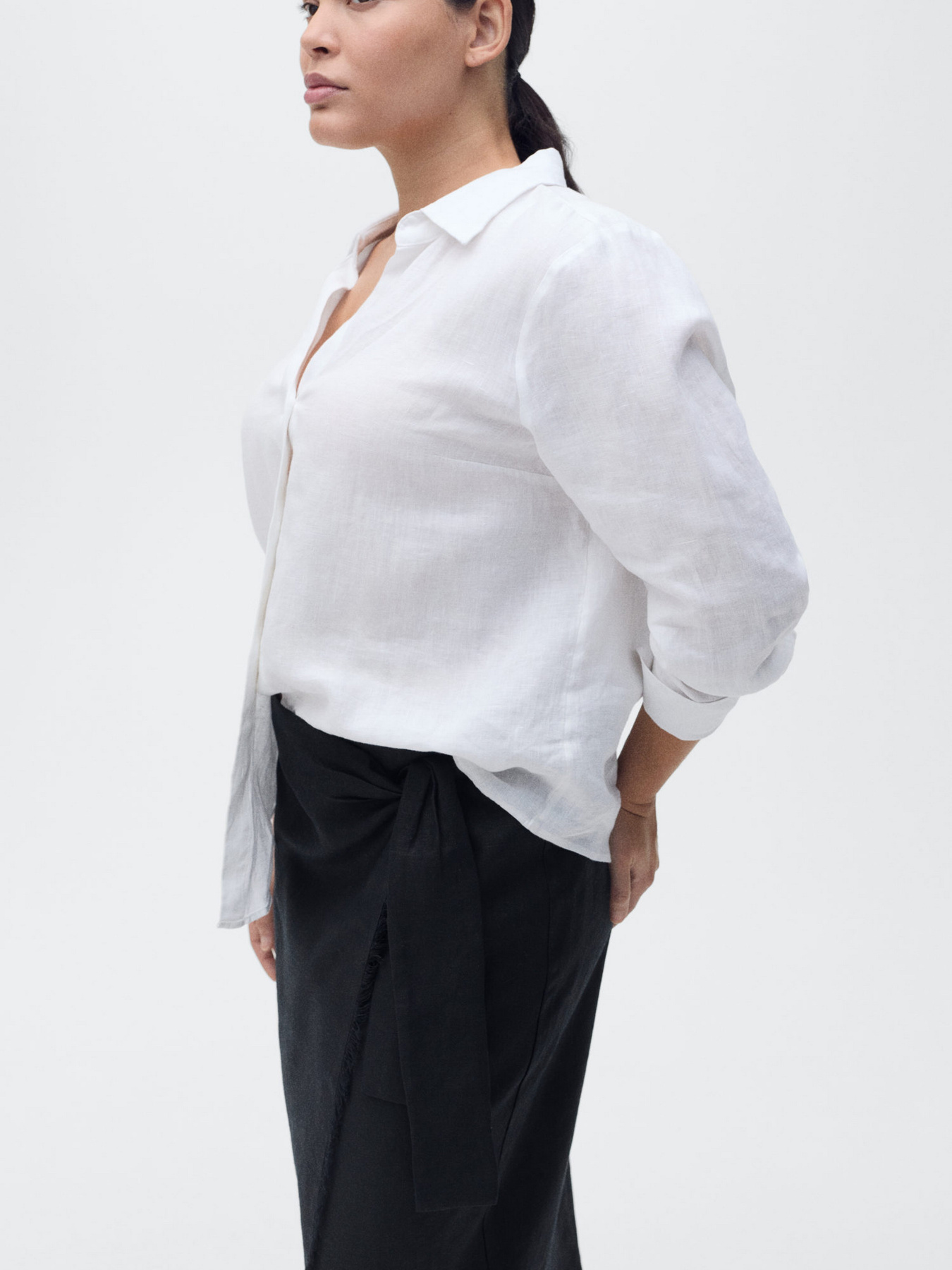 Спідниця міді MANGO модель 87067175_99 Фото