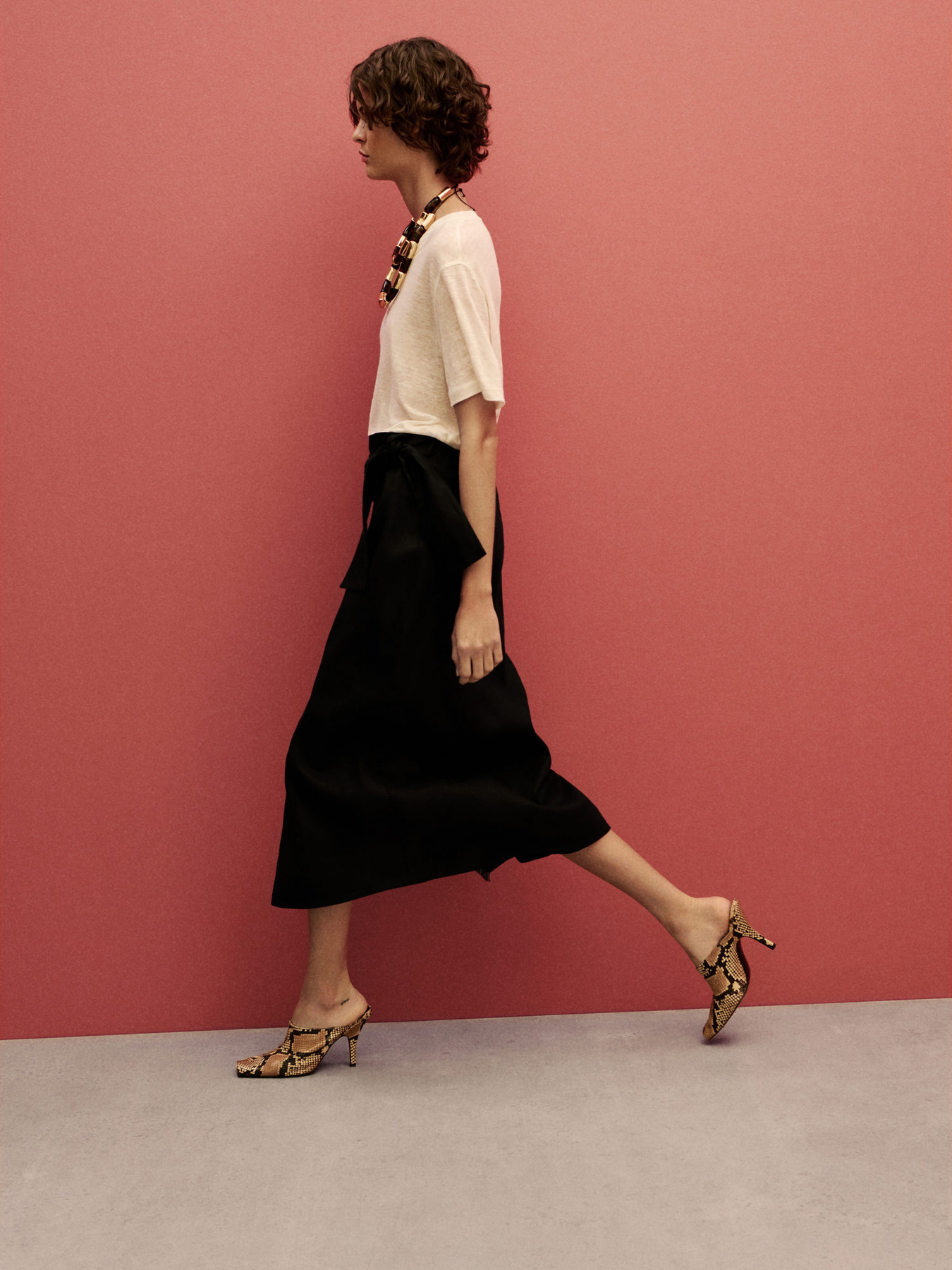 Спідниця міді MANGO модель 87067175_99 Фото