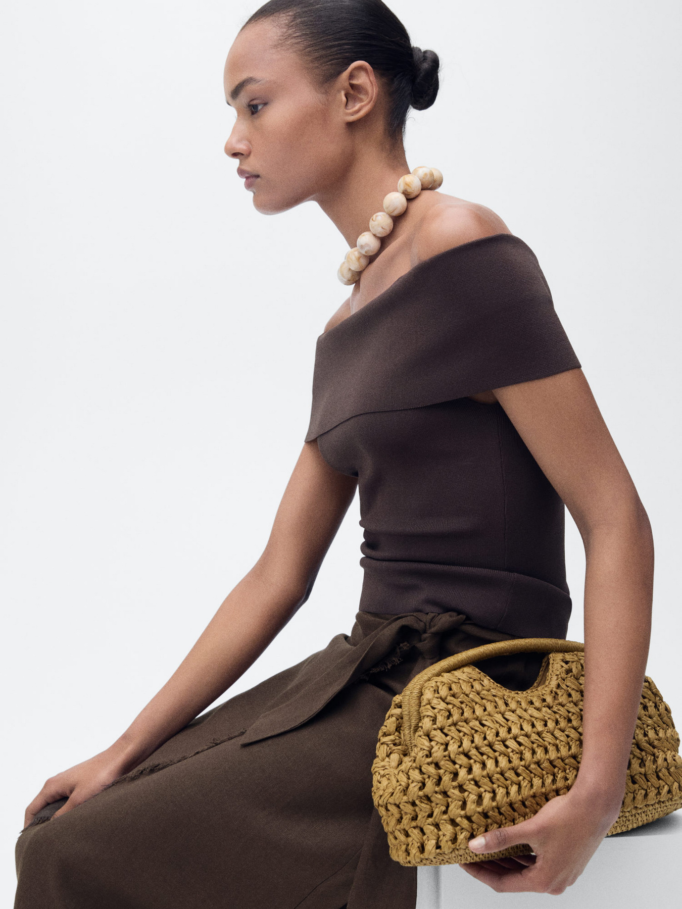 Спідниця міді MANGO модель 87067175_32 Фото