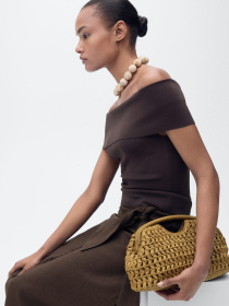 Спідниця міді MANGO модель 87067175_32 Фото