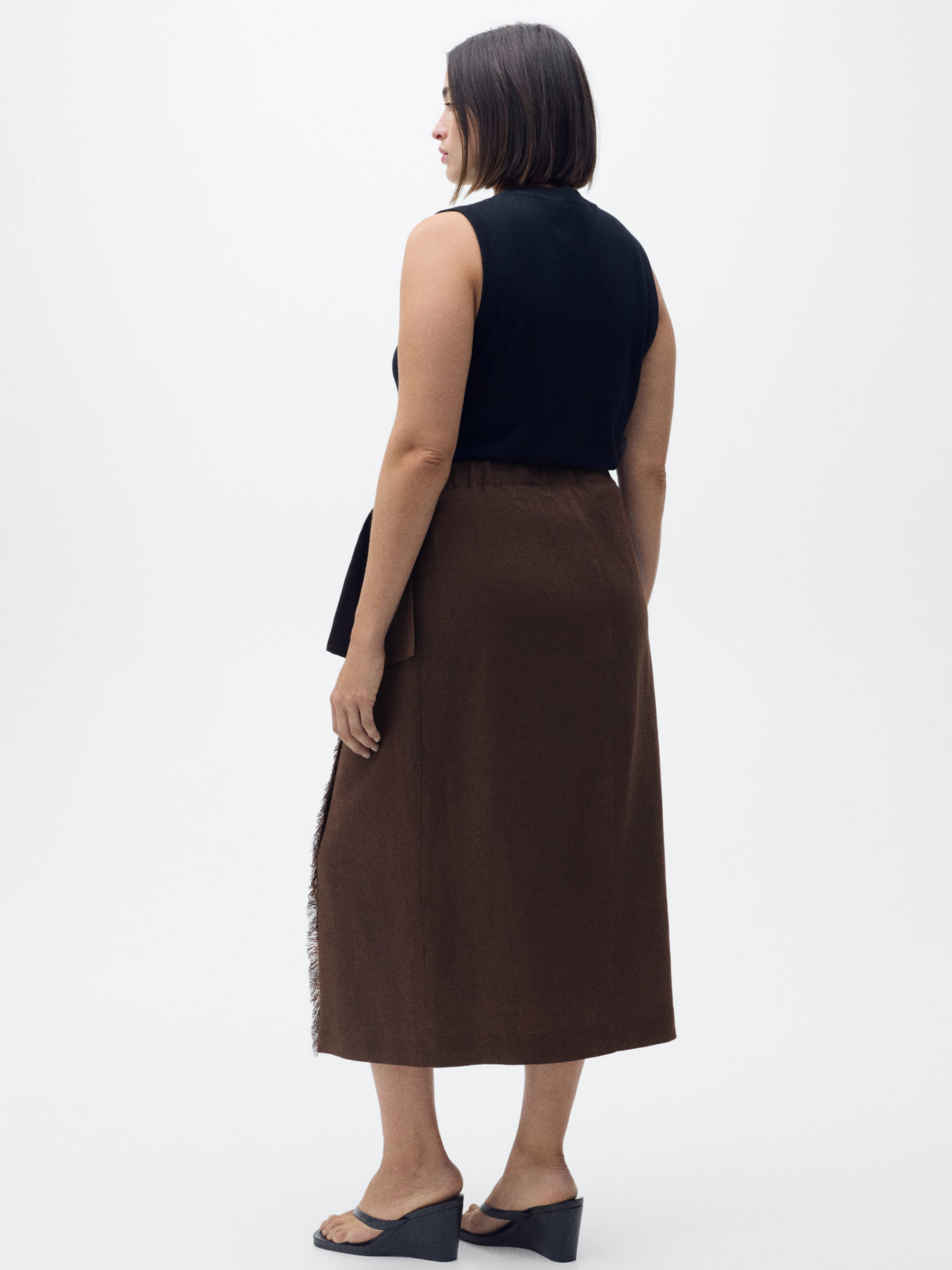 Юбка миди MANGO модель 87067175_32 Фото