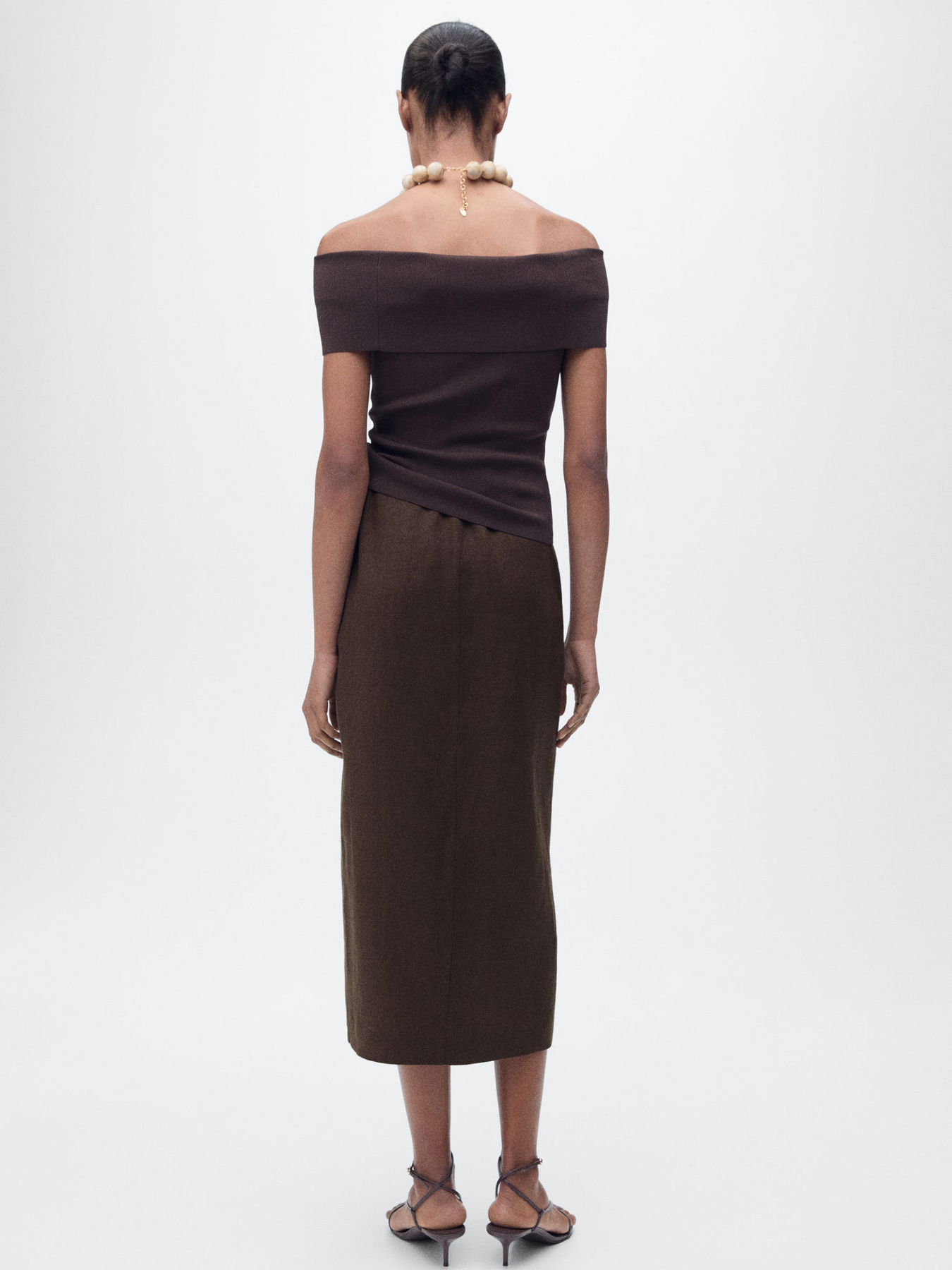 Юбка миди MANGO модель 87067175_32 Фото