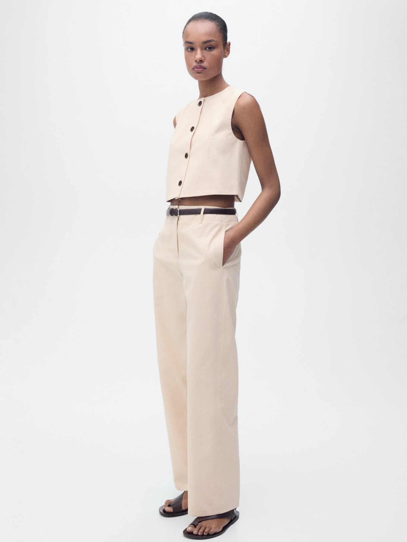 Классические штаны MANGO модель 87086359_5 Фото