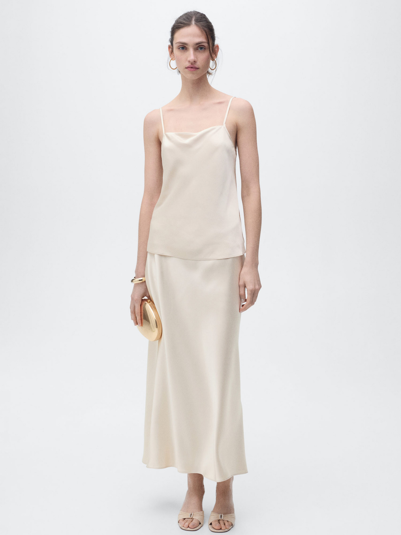 Спідниця міді MANGO модель 87096716_8 Фото