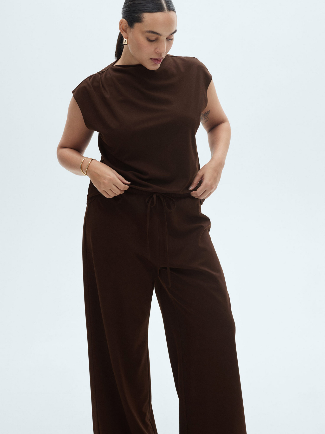 Повседневные штаны MANGO модель 87075755_32 Фото