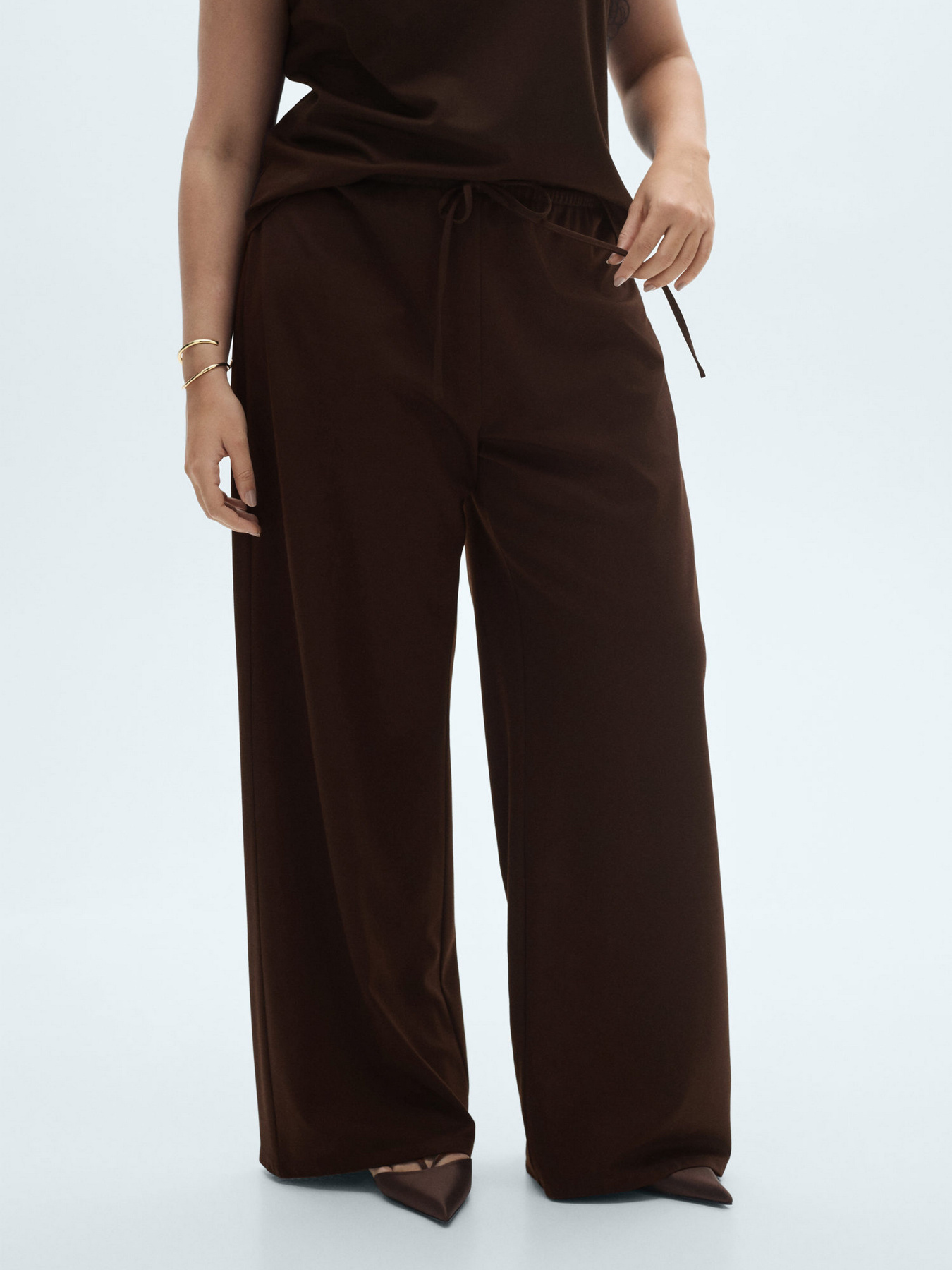 Повседневные штаны MANGO модель 87075755_32 Фото